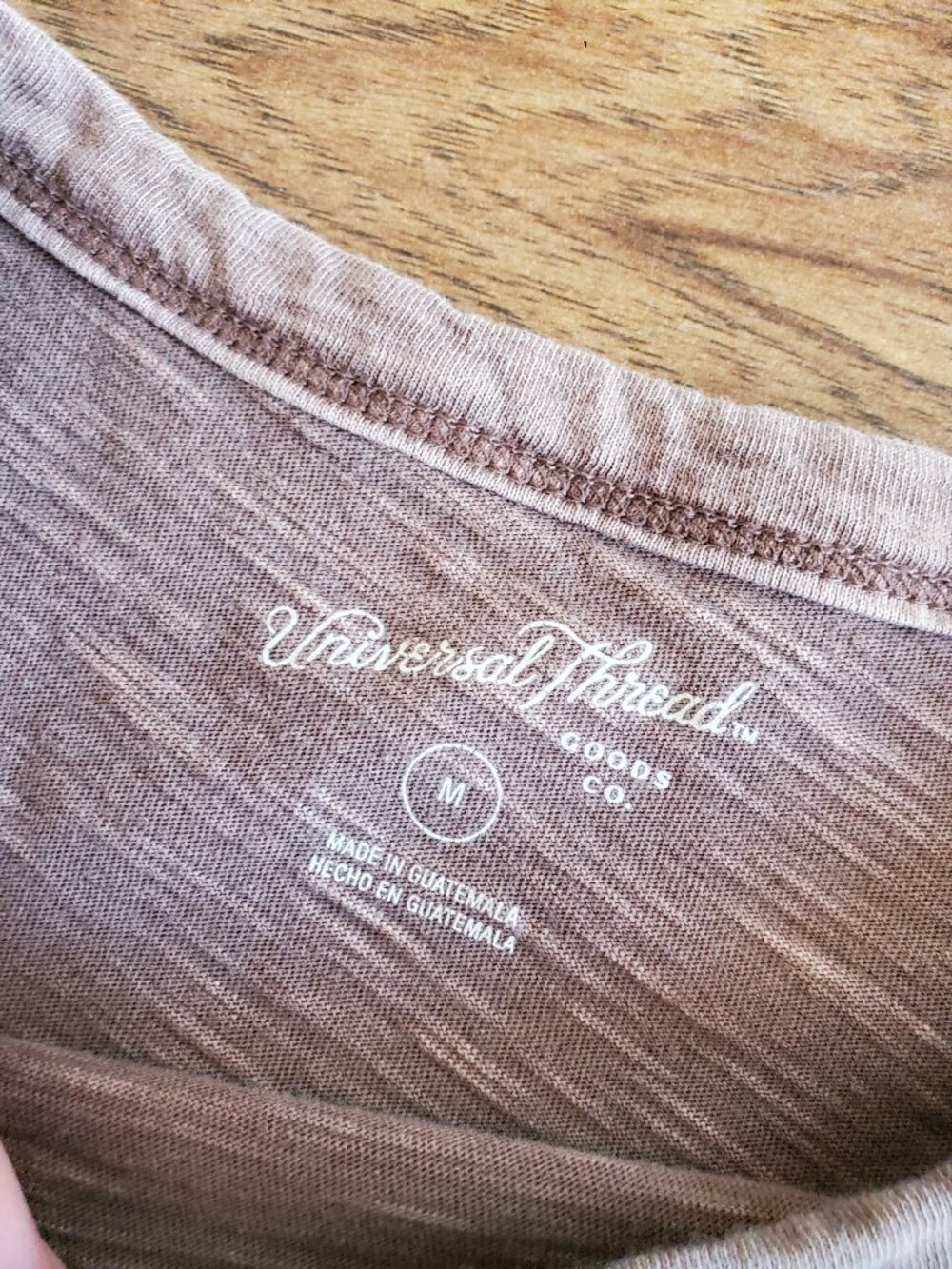 Universal Thread Tee Size Medium Brown Classic Short Sleeve - Picture 4 of 6